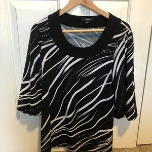 Women's Alfani Black/White Top